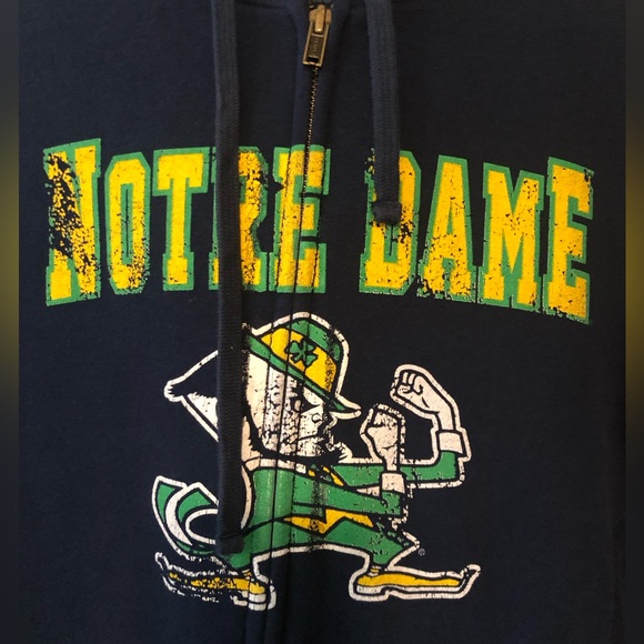 Notre Dame zip up hoodie. - Picture 2 of 6